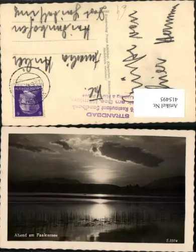 415495,Abend am Faakersee See b. Faak Stimmungsbild