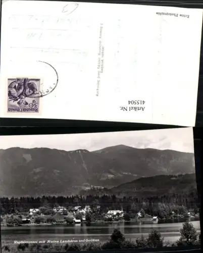 415504,Magdalenensee See m. Ruine Landskron u. Gerlitzen pub Franz Schilcher 222a