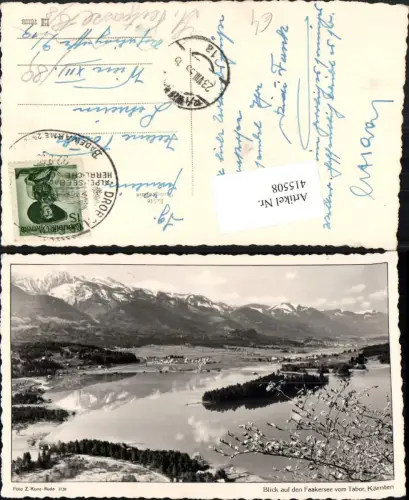 415508,Blick auf den Faakersee See b. Faak vom Tabor Bergkulisse