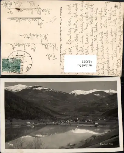 415517,Feld am See Totale Bergkulisse