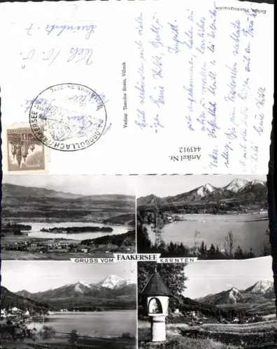 443912,Faakersee See b. Faak Bildstock Mehrbildkarte
