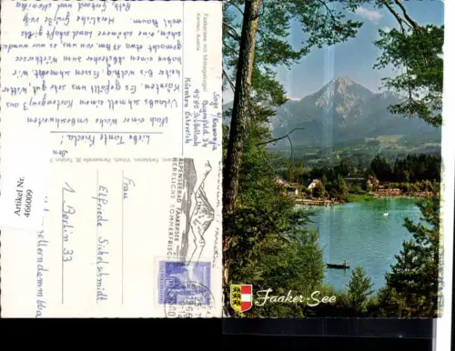 466009,Faakersee See b. Faak m. Mittagskogel Bergkulisse