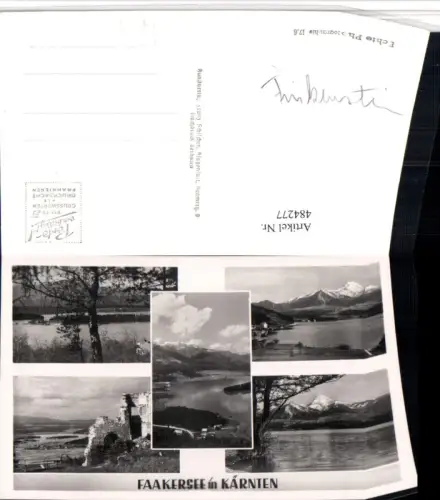 484277,Faakersee See b. Finkenstein Mehrbildkarte pub F. Schilcher