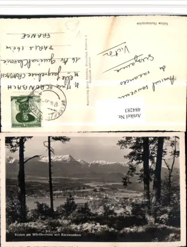 484283,Velden am Wörthersee Totale Bergkulisse pub F. Schilcher 184