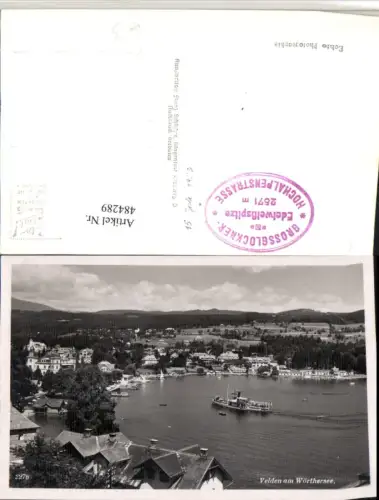 484289,Velden am Wörthersee Totale Dampfer pub F. Schilcher 2276