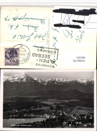 484291,Velden am Wörthersee Totale Bergkulisse pub F. Schilcher 769