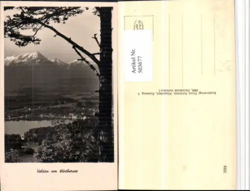 503677,Velden am Wörthersee Teilansicht Bergkulisse pub F. Schilcher 3355