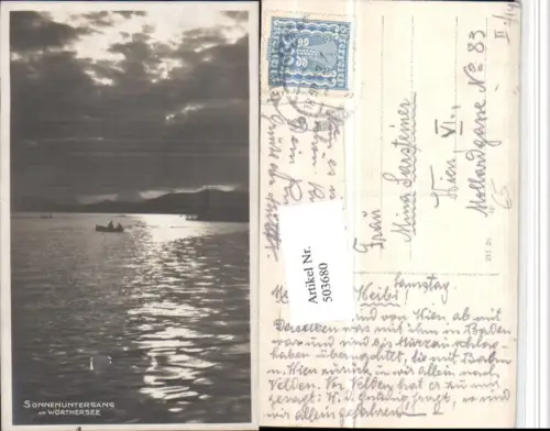 503680,Sonnenuntergang am Wörthersee b. Velden