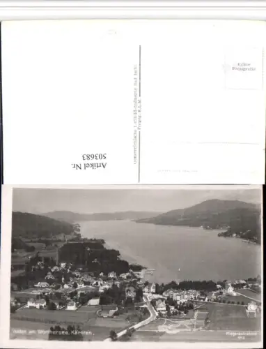 503683,Velden am Wörthersee Totale Fliegeraufnahme 1915