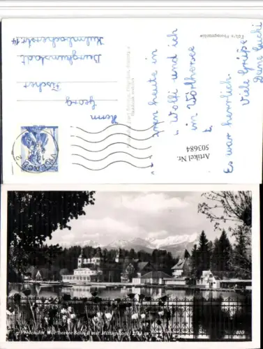 503684,Velden am Wörthersee Schloss m. Mittagskogel Bergkulisse