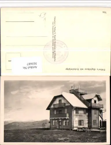 503687,Stifters Gipfelhaus Berghütte b. Arriach m. Hochalmspitze
