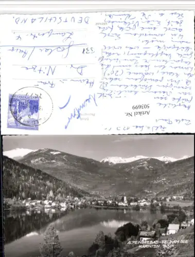 503699,Alpenseebad Feld am See Totale Bergkulisse