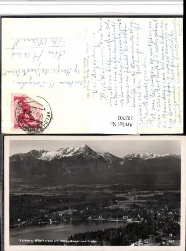 503703,Velden am Wörthersee Totale m. Mittagskogel Bergkulisse