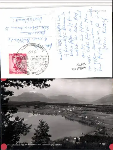 503705,Drobollach u. Egg am Faakersee See Bergkulisse pub F. Schilcher 1220