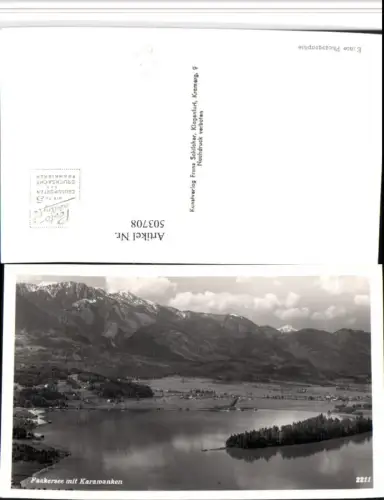 503708,Faakersee See b. Faak m. Karawanken Bergkulisse pub F. Schilcher 2211
