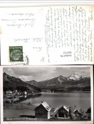 503712,Egg am Faakersee m. Mittagskogel Bergkulisse pub F. Schilcher 2443