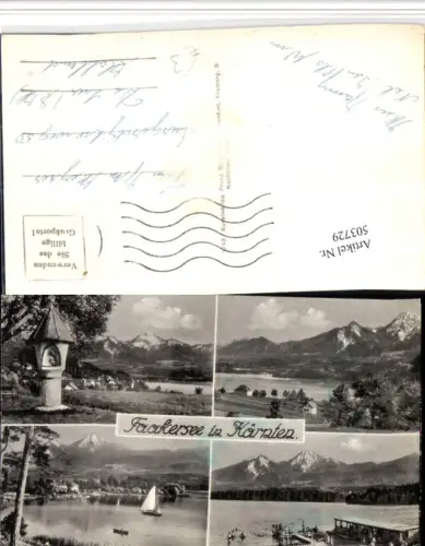 503729,Faakersee See b. Faak Bildstock Strandbad Mehrbildkarte