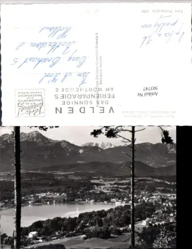 503747,Velden am Wörthersee Totale m. Mittagskogel Bergkulisse pub F. Schilcher