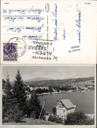 584960,seltene Ansicht Velden am Wörthersee