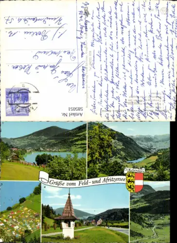 585051,Mehrbild Ak Feld am See Afritzer See Feldsee Bildstock Camping