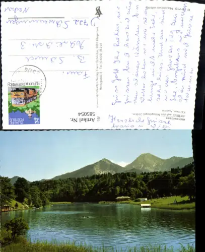 585054,Aichwaldsee Finkenstein am Faaker See m. Blick a. d. Mittagskogel