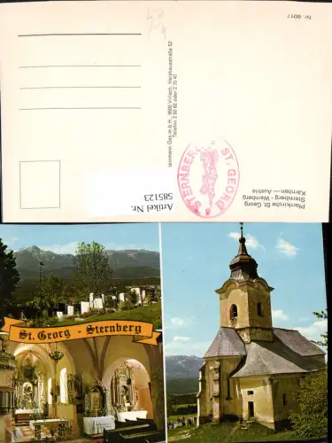 585123,Mehrbild Ak Pfarrkirche St Georg Sternberg Wernberg Kirche Innen