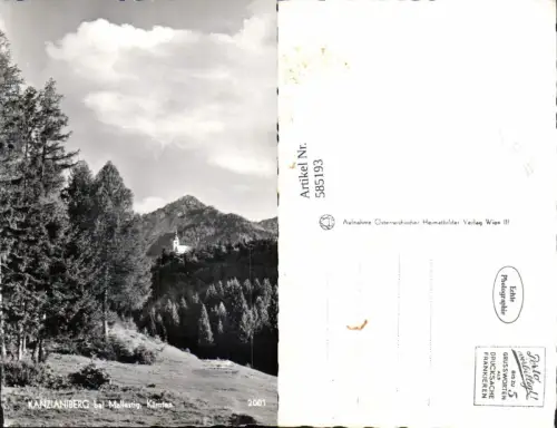585193,Foto Ak Kanzianiberg b. Mallestig Finkenstein am Faaker See