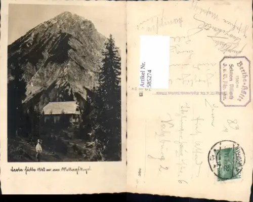 585274,Foto Ak Bertahütte Ledenitzen Finkenstein am Faaker See