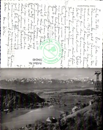 594249,Foto Ak Annenheim Ossiacher See Kanzelbahn m. Villach Julische Alpen Seilbahn