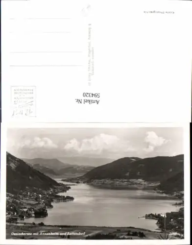 594320,Foto Ak Ossiacher See Annenheim u. Sattendorf Treffen