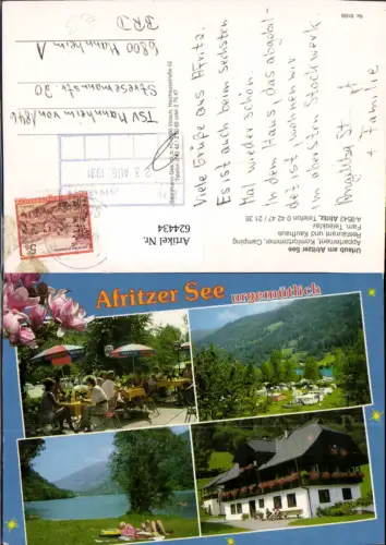 624434,Mehrbild Ak Afritzer See Afritz am See Camping