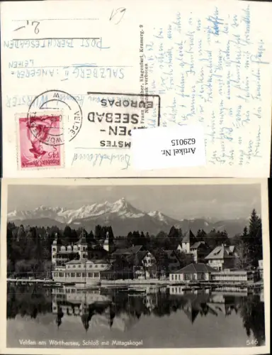 629015,Velden am Wörthersee Schloss u. Mittagskogel