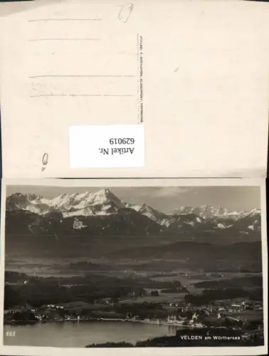 629019,Foto Ak Velden am Wörthersee Totale