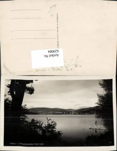 629084,Foto Ak Motiv v. Faakersee Angeln Fischen Faak am See Finkenstein am Faaker See