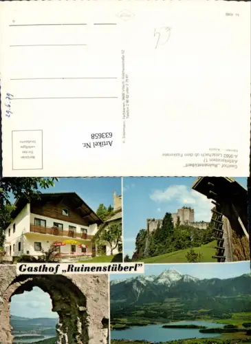 633658,Mehrbild Ak Latschach ob dem Faakersee Gasthof Ruinenstüberl