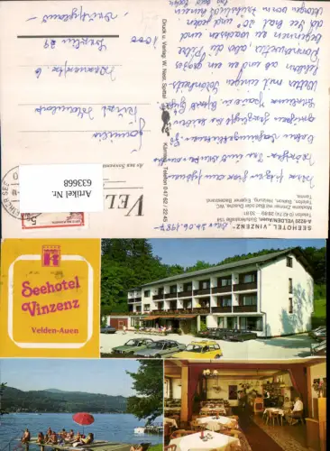 633668,Mehrbild Ak Velden am Wörthersee Auen Seehotel Vinzenz
