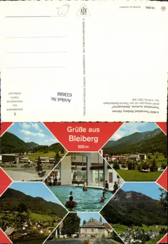 633688,Mehrbild Ak Bad Bleiberg Thermalbad Kurhotel Bleibergerhof