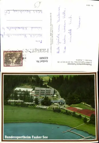 633689,Luftbild Bundessportheim Faakersee Faak a. See Finkenstein am Faaker See