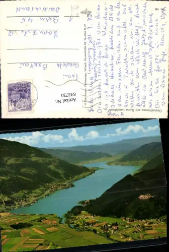 633730,Ossiachersee m. Ruine Landskron Sattendorf Treffen am Ossiacher See