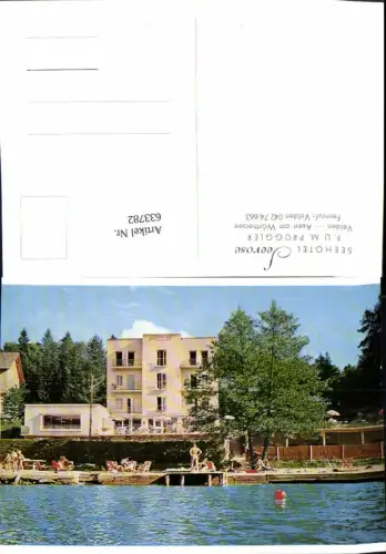 633782,Velden Auen a. Wörthersee Seehotel Seerose