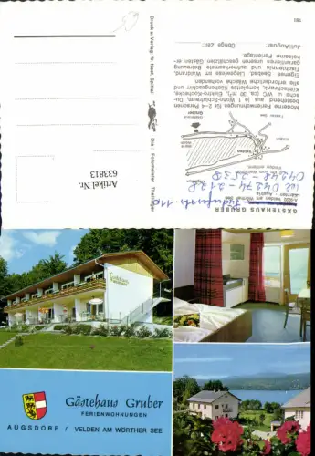 633813,Mehrbild Ak Velden a. Wörthersee Gästehaus Gruber