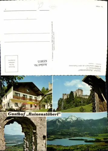 633815,Mehrbild Ak Latschach ob dem Faakersee Gasthof Ruinenstüberl
