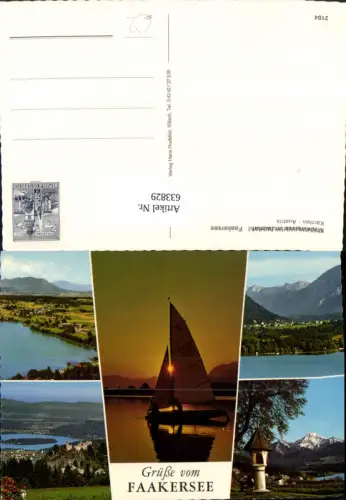 633829,Mehrbild Ak Faaker See Bildstock Ledenitzen Finkenstein am Faaker See