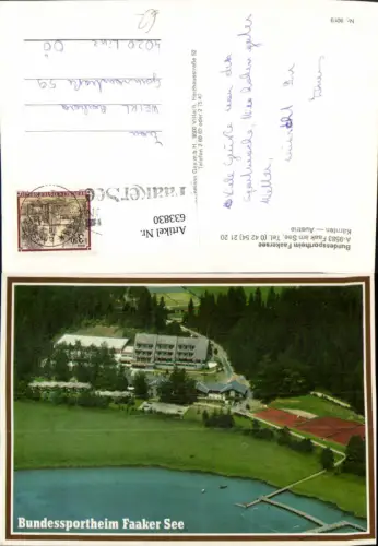 633830,Luftbild Bundessportheim Faakersee Faak a. See Finkenstein am Faaker See