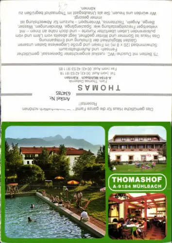 634785,Mehrbild Ak Sankt Jakob im Rosental Mühlbach Thomashof Schwimmbad