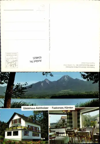 634825,Mehrbild Ak Oberaichwald Finkenstein am Faaker See Gästehaus Maria Aichholzer