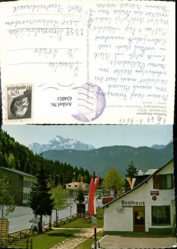 634851,Wurzenpass Arnoldstein Riegersdorf Rasthaus Bergmann Grenze