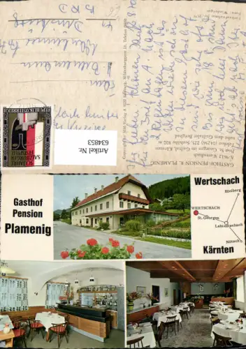 634853,Mehrbild Ak Wertschach St Georgen i. Gailtal Gasthof Pension Plamenig Nötsch im Gailtal