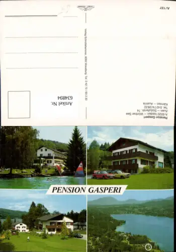 634894,Mehrbild Ak Velden a. Wörthersee Pension Caspari