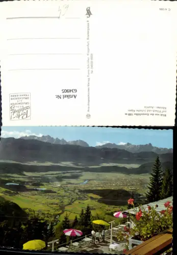 634905,Blick v. d. Kanzelhöhe auf Villach b. Annenheim Gemeinde Treffen am Ossiacher See